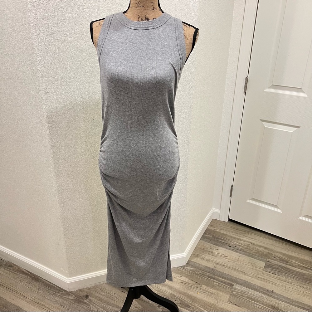 Michael Star Grey Midi Bodycon Dress M